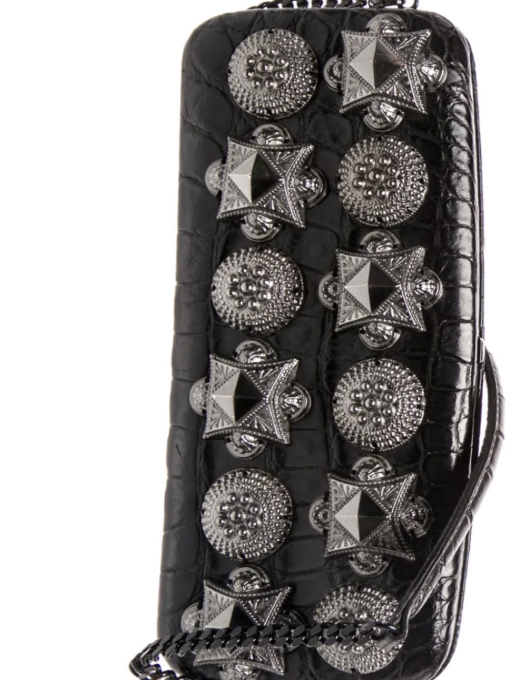 Burberry Prorsum Embossed Leather Shoulder Bag